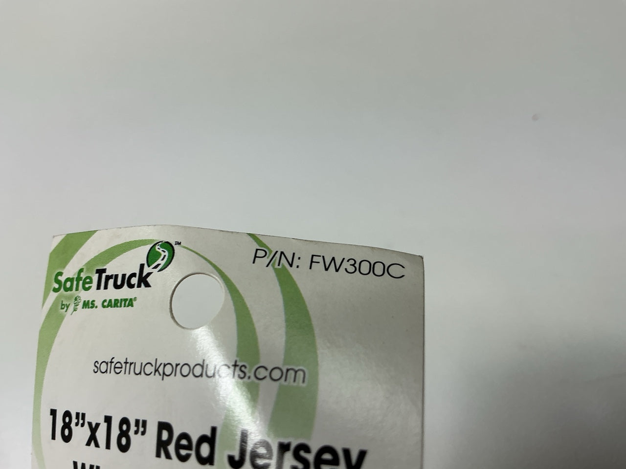 (10) MsCarita Safe Truck FW300C 18''x18'' Jersey Red Mesh Safety Flag W/ Wire Loop