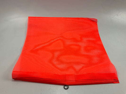 Ms Carita Safe Truck FW400C Orange Mesh Flag Wire Hook, 18'' Mesh Flag