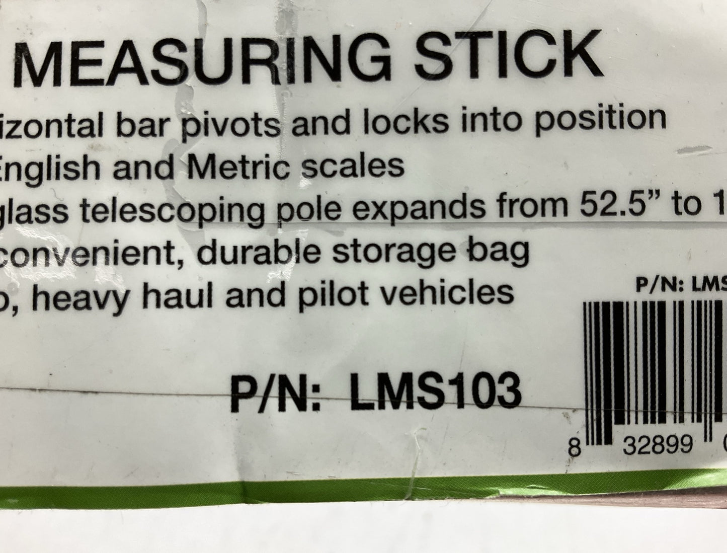 Safetruck By Ms.Carita LMS103 15' Expandable Load Measuring Stick 52.5'' To 15'