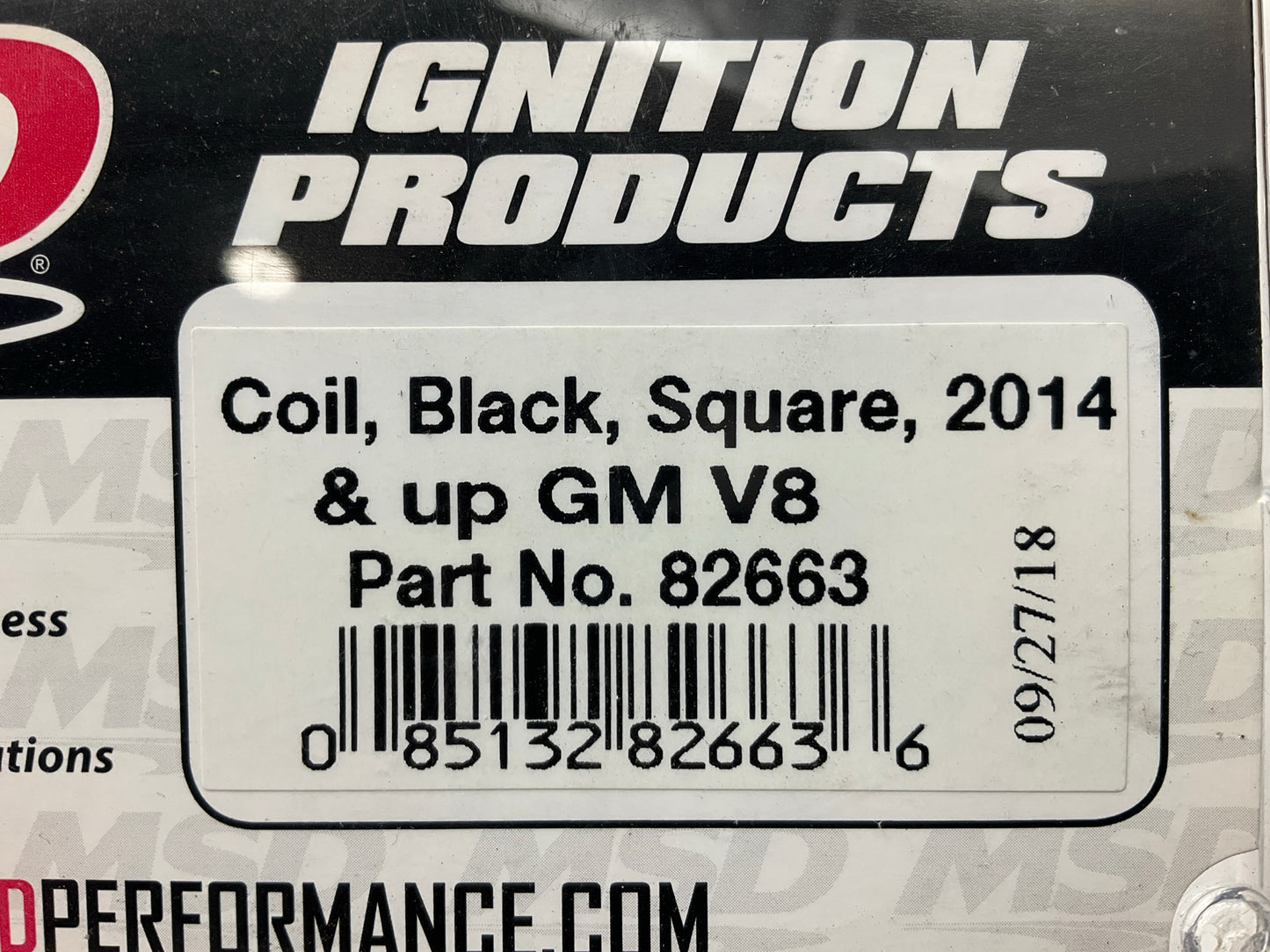MSD 82663 Blaster Gen V Direct Ignition Coil 2014+ GM Direct Injection ''Square''