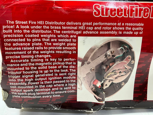 DISTRIBUTOR ONLY AS SHOWN, MSD 8362 Street Fire For Chevy V8 GM HEI Distributor