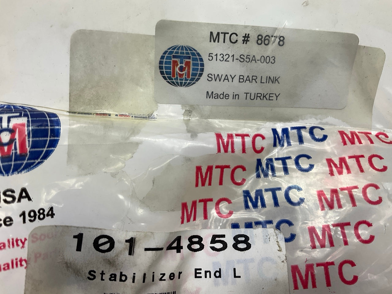 MTC 8678 Front Left Suspension Stabilizer Sway Bar Link Kit