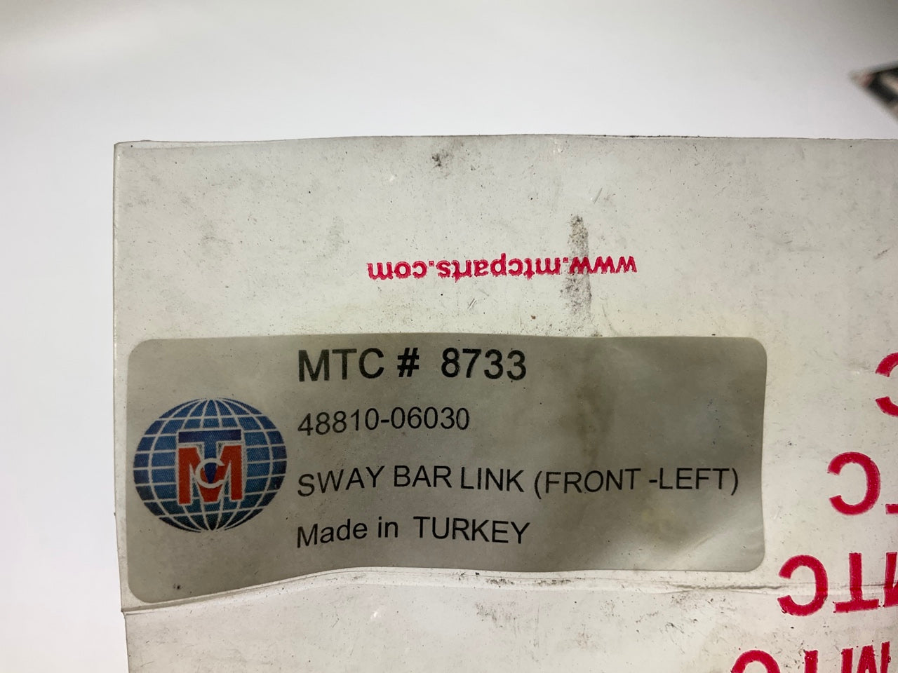 MTC 8733 Front Left Suspension Stabilizer Sway Bar Link Kit