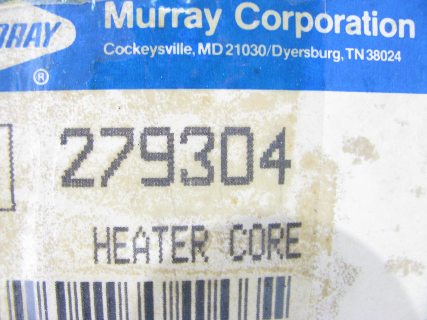 Murray 279304 Heater Core For 1965-1967 Ford LTD & 1967-1968 Mercury Marquis