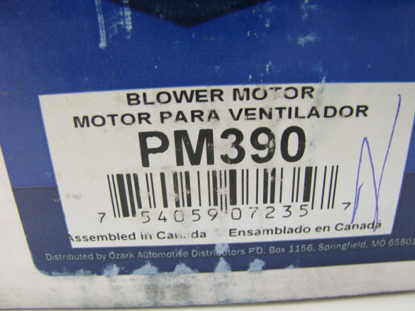 Murray PM390 HVAC Blower Motor W/O Wheel - 24V CCW 2-5/16'' C-C 5/16'' Shaft