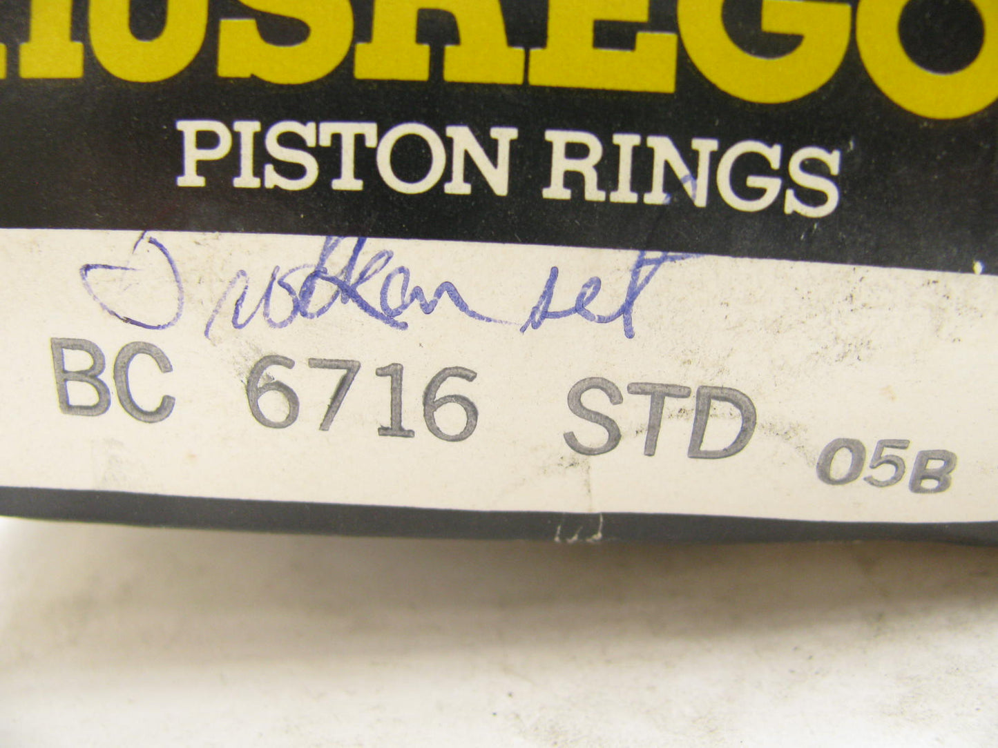 Muskegon BC-6716 Engine Piston Rings - Standard