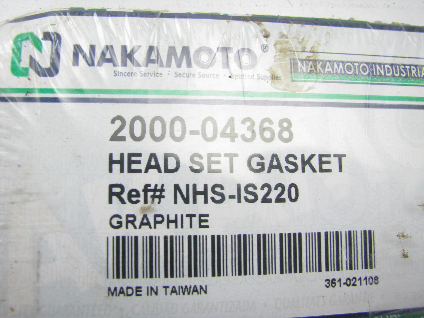 Nakamoto 2000-04368 Cylinder Head Gasket Set 98-02 Isuzu Amigo, Rodeo 2.2L