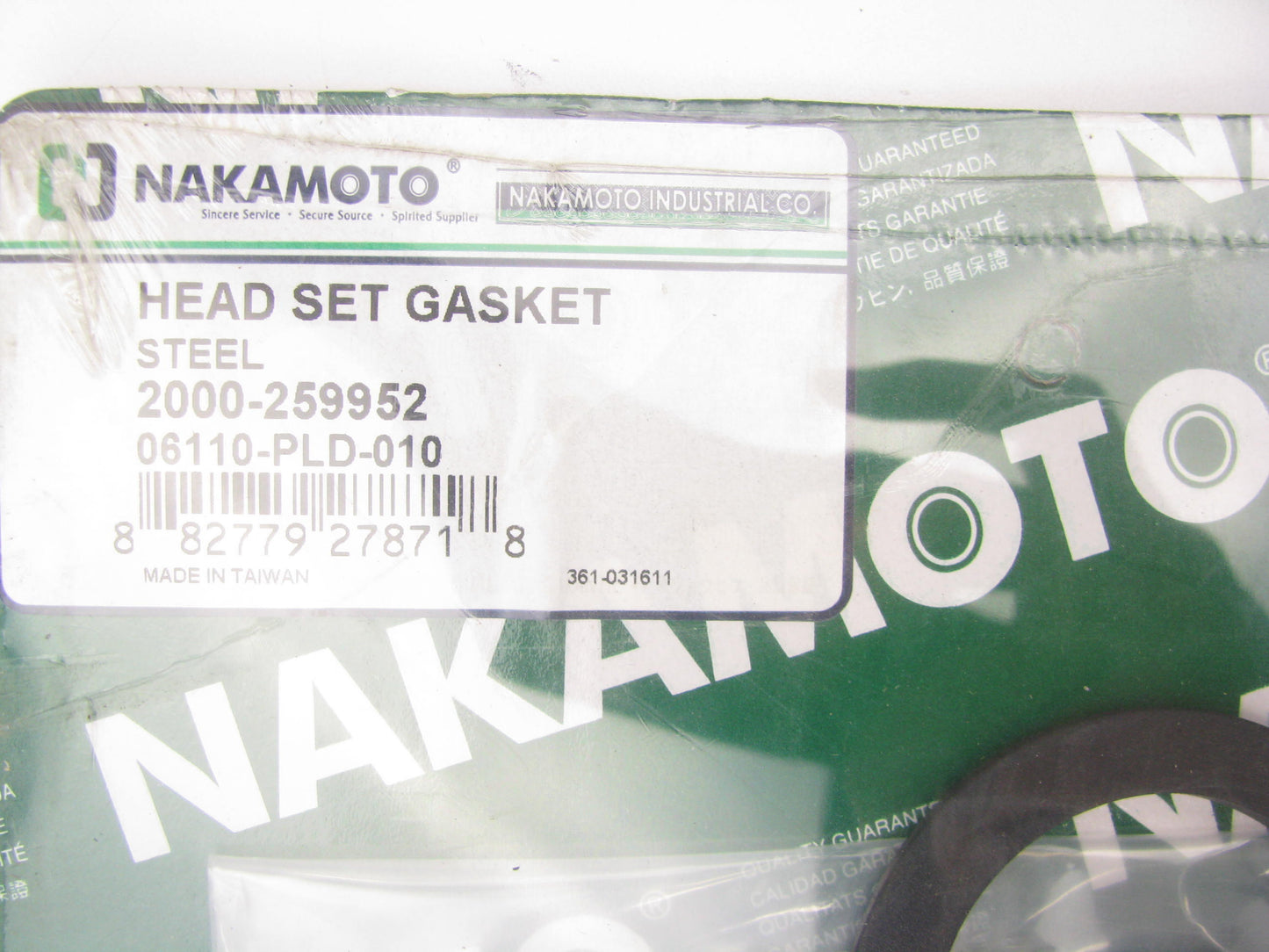 Nakamoto 2000-259952 Cylinder Head Gasket Set for 2001-2003 Honda Civic 1.7L