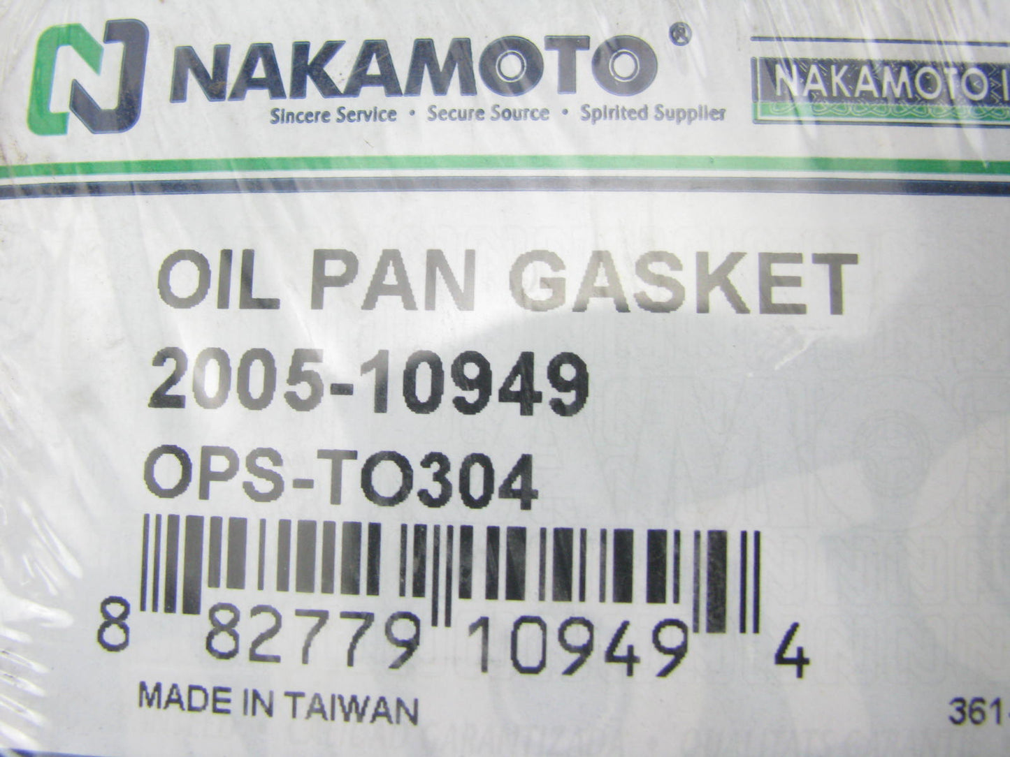 Nakamoto 2005-10949 Engine Oil Pan Gasket For 1992-1993 Toyota Lexus 3.0L-V6