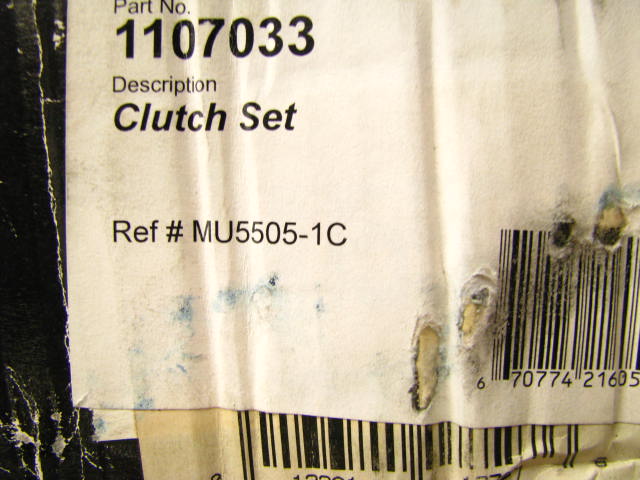 Napa 1107033 Clutch Kit - 11'' Diameter X 1-1/16'' X 10T Spline