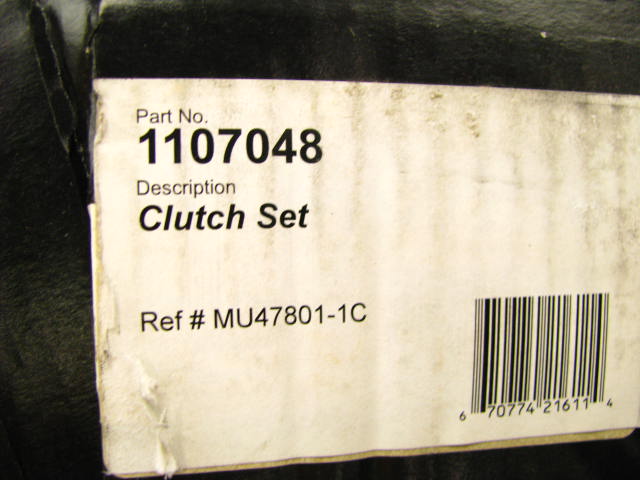 Napa 1107048 Clutch Kit - 8-7/8'' Diameter 1'' X 23T Spline