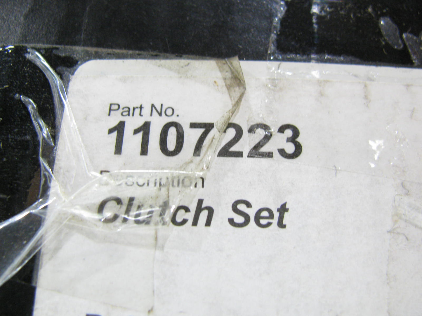 MISSING THROW OUT BEARING - 1107223 Clutch Kit