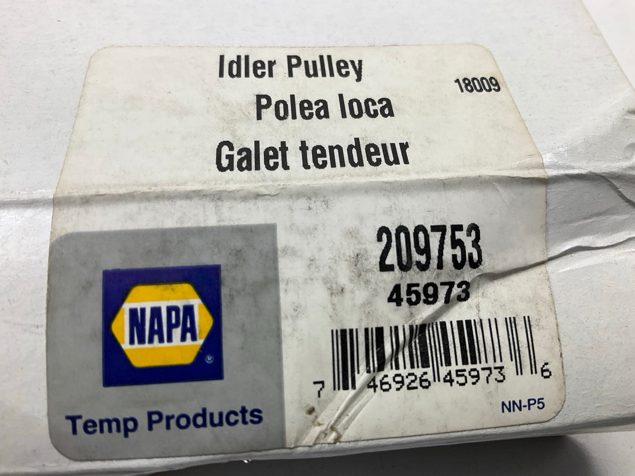 Napa 209753 Accessory Drive Belt Tensioner Pulley
