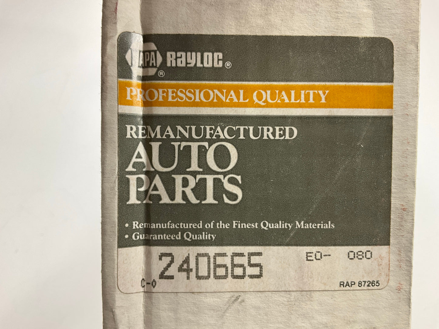 REMAN. Napa Rayloc 240665 Fuel Pump 40523 Casting - 1966-1969 Olds 425 455 V8