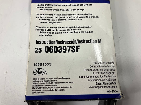 Napa 25-060397SF Stretch Fit Serpentine Belt