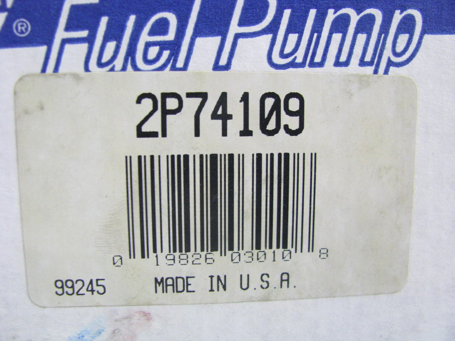 Napa 2P74109 Electric Fuel Pump