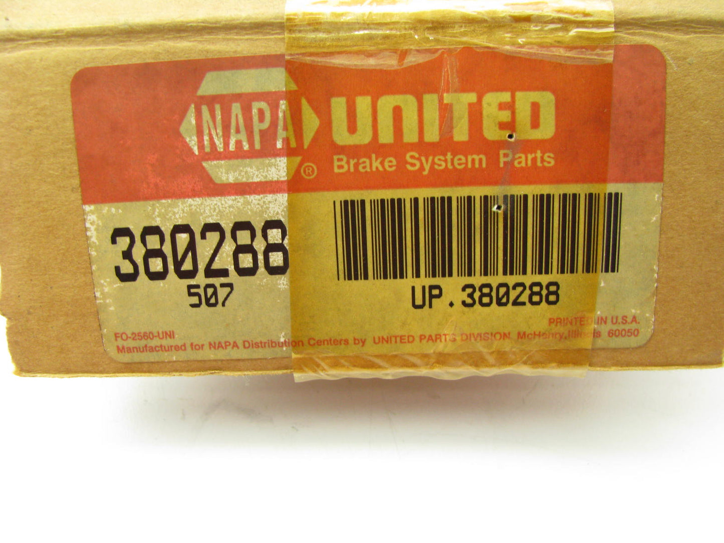 Napa 380288 Front Master Cylinder To Combination Valve Brake Hose