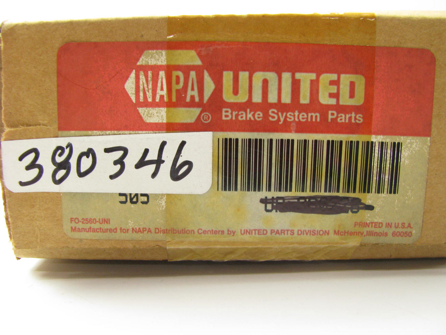 Napa 380346 Front Right Brake Hydraulic Hose For 1993-1995 Wrangler