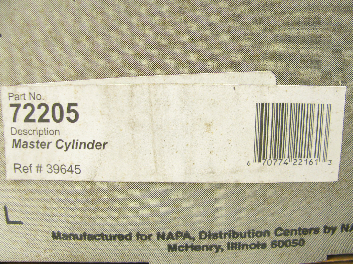 Napa 39645 Clutch Master Cylinder