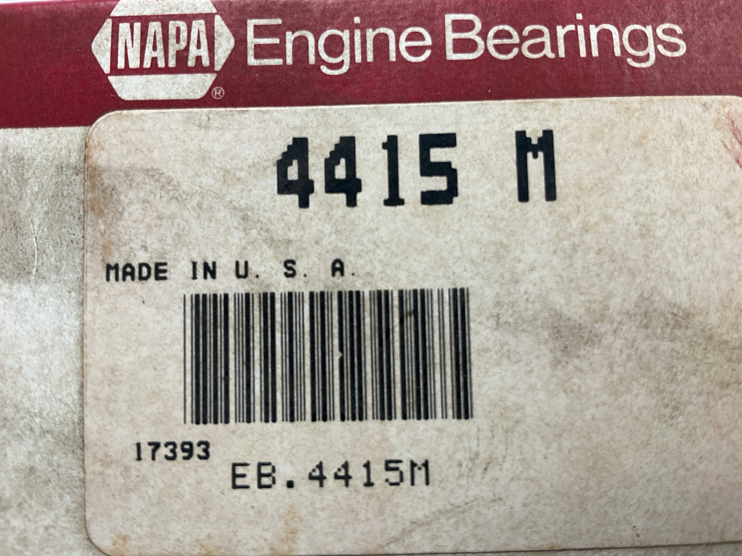 Napa 4415M Engine Main Bearings - Standard For Perkins 135 144 152 205
