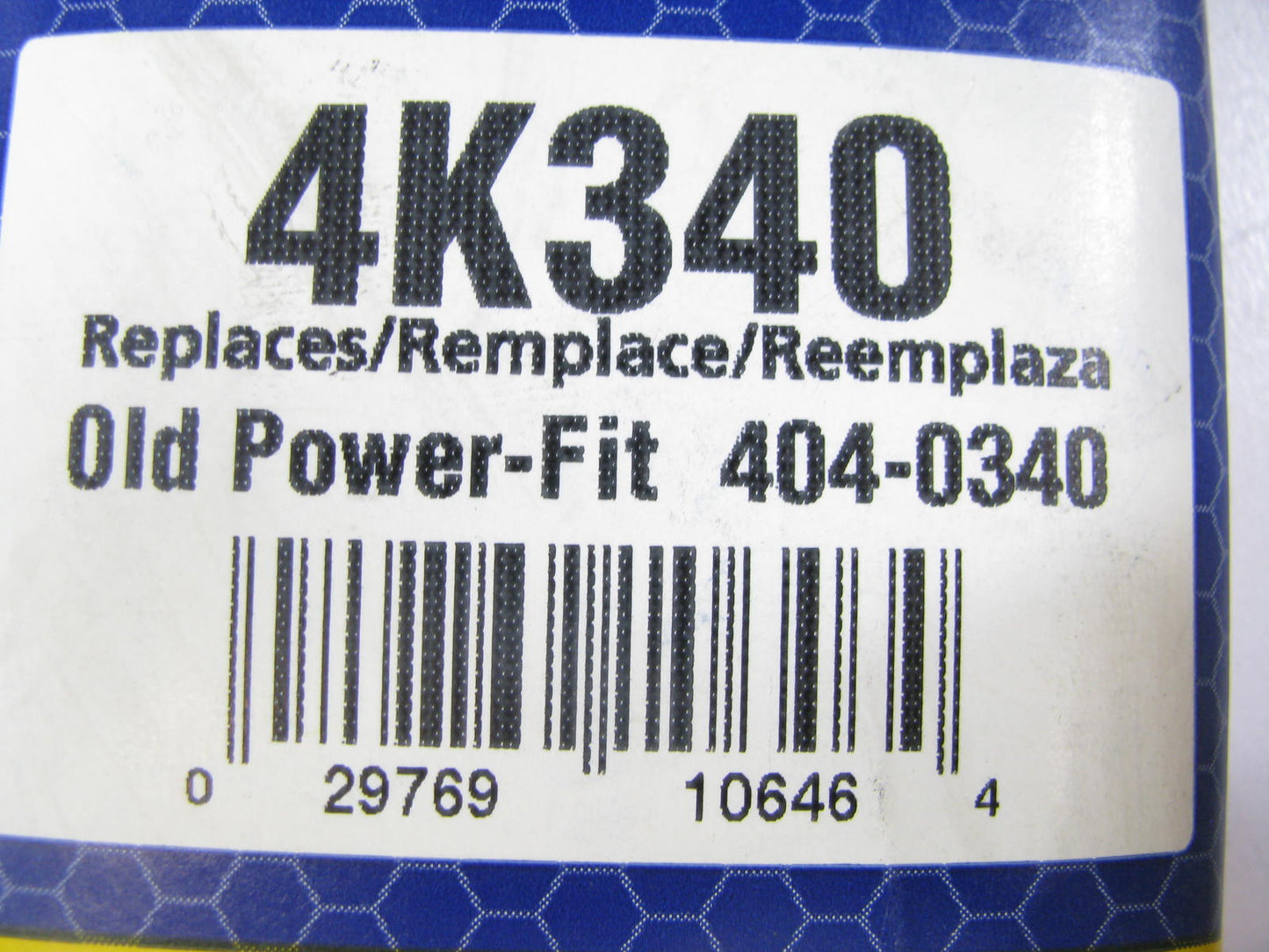 Napa 4K340 Serpentine Belt - 0.56'' X 34.50'' - 4 Ribs