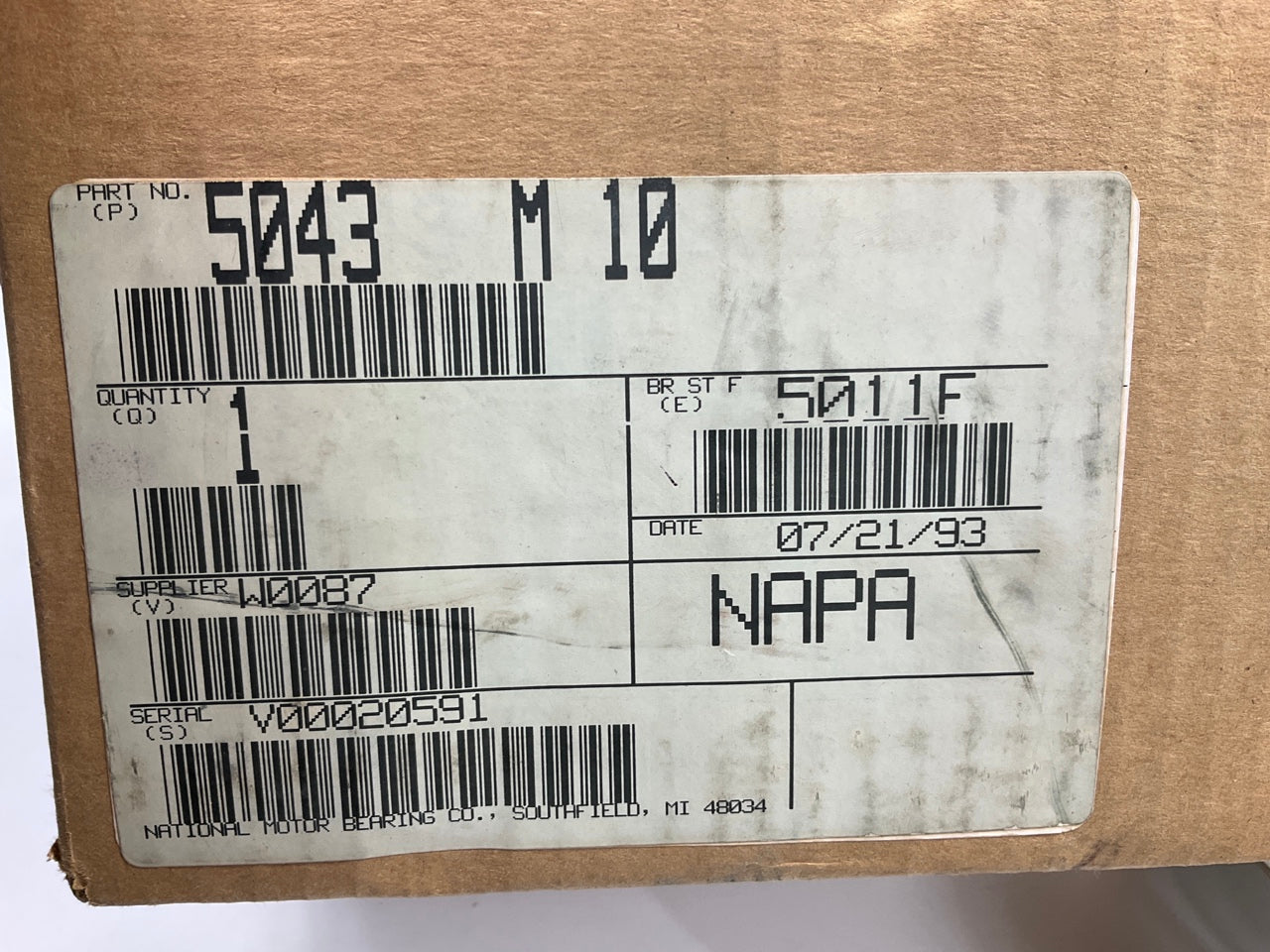 Napa 5043M10 Engine Main Bearings .010'' For A336BD, A336BDT Diesel-L4 Tractor