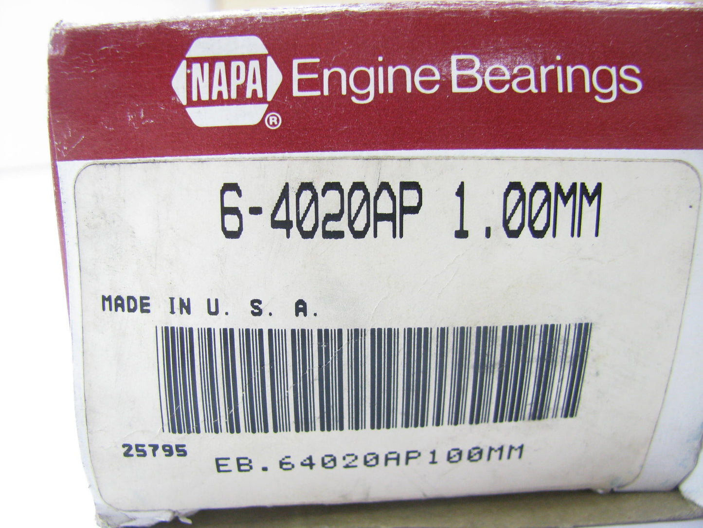 (6) Napa 4020AP-100MM Connecting Rod Bearings 1.00mm 1980-03 GM 2.8L 3.1L 3.4L