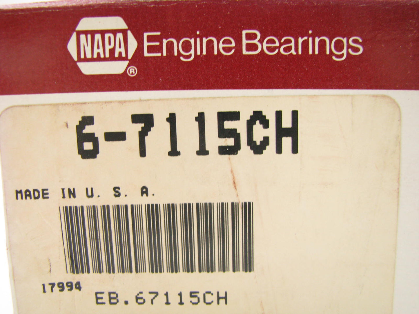 Napa 6-7115CH Performance Connecting Rod Bearings - Standard Buick 231 252