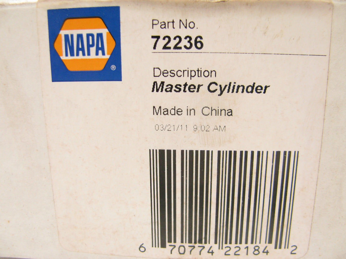 Napa 72236 Clutch Master Cylinder For 1993-1997 Nissan Altima