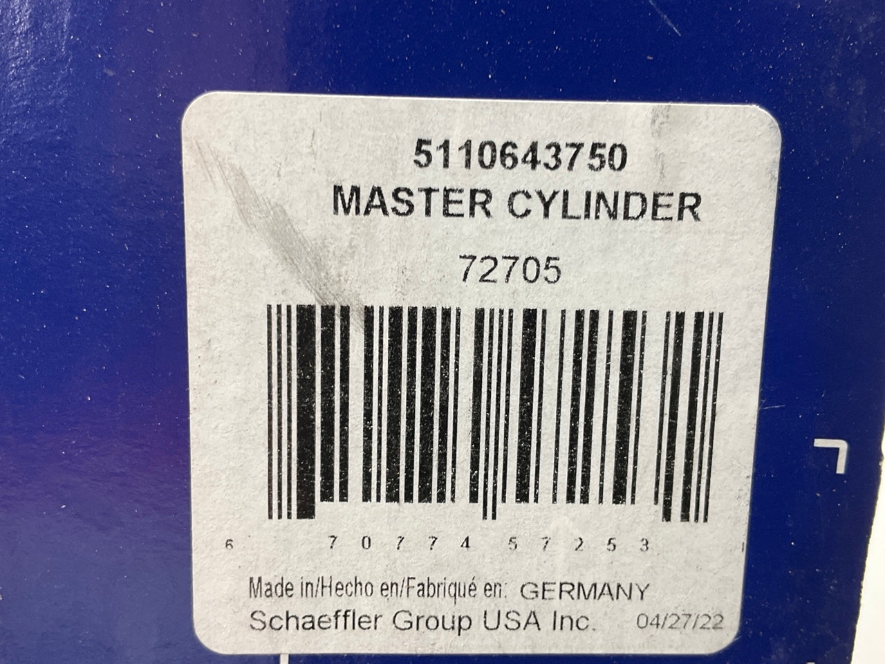 Napa 72705 Clutch Master Cylinder