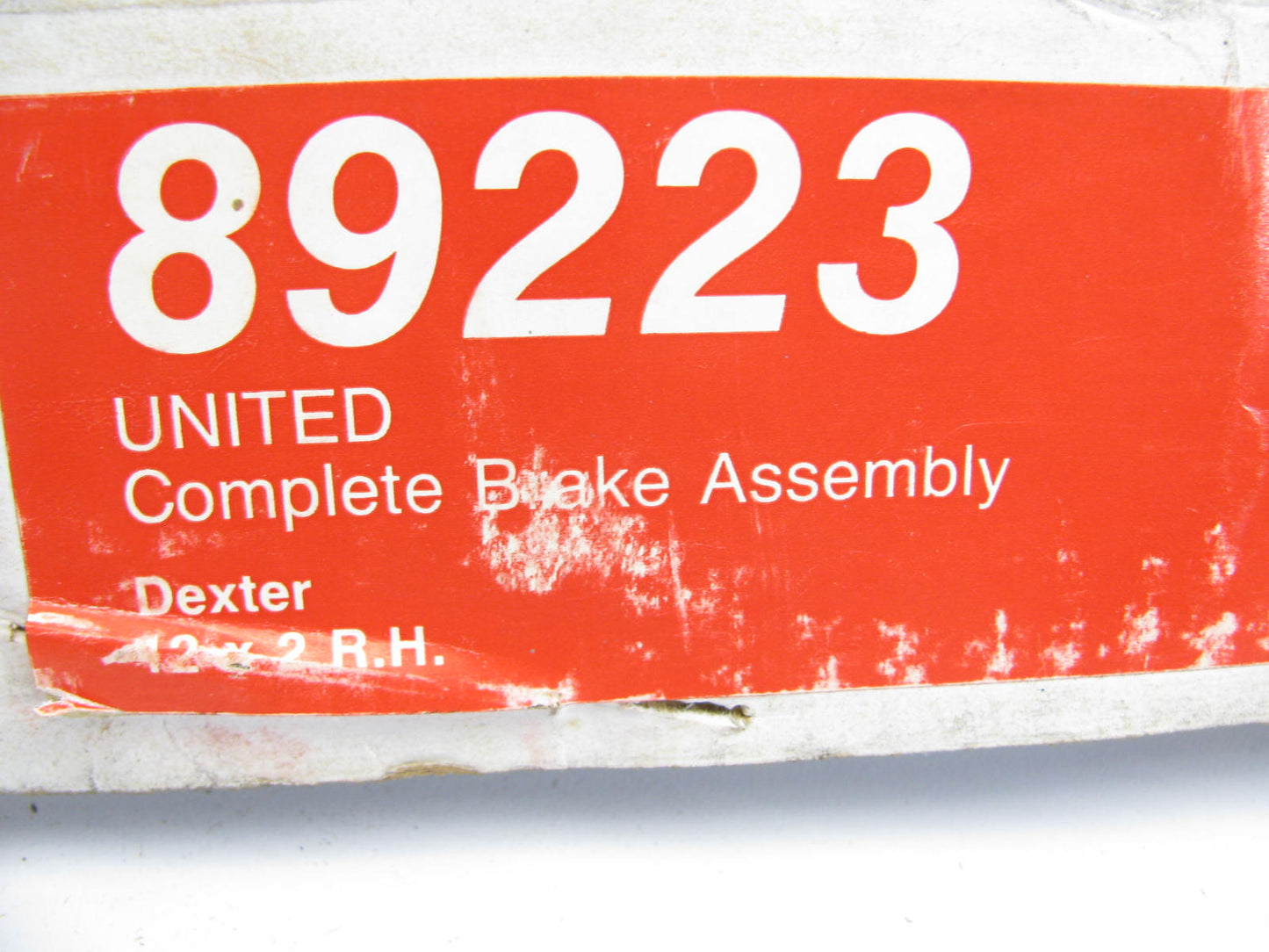 Napa 89223 12'' X 2'' Right Hand Side Dexter Electric Trailer Brake Assembly