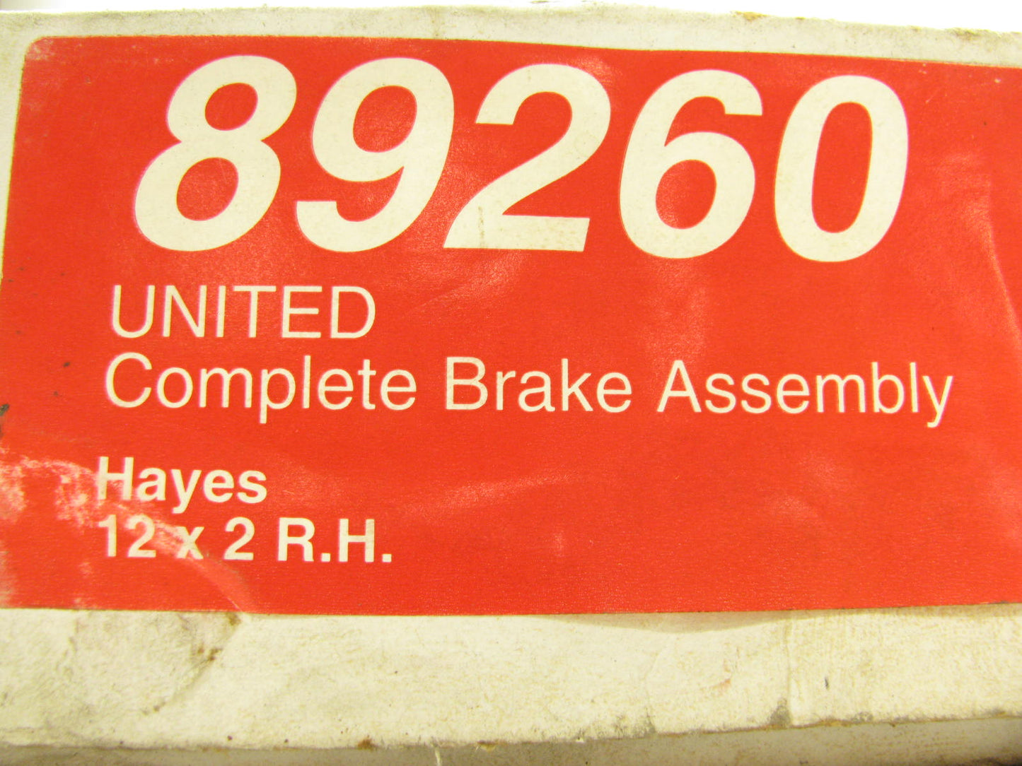 Napa 89260 Trailer Electric RIGHT Brake Assembly 12''X2'' Hayes