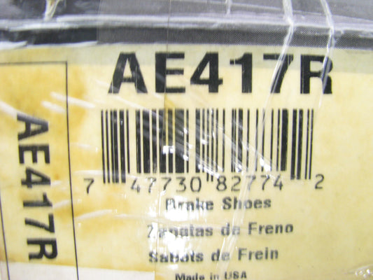 Napa AE417R Relined Rear Drum Brake Shoes - 13'' X 2-1/2''