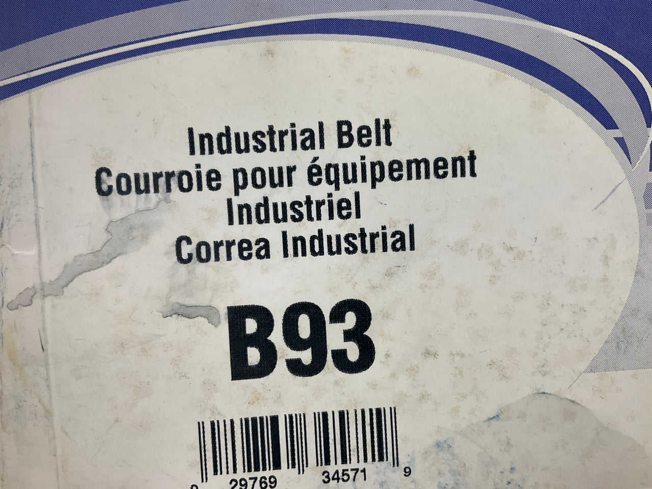 Napa B93 Industrial Accessory Drive Belt - 21/32'' X 96''