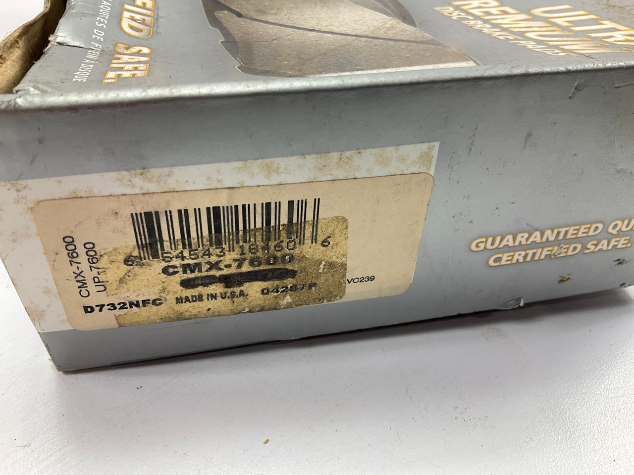 Napa CMX-7600 Rear Disc Brake Pads