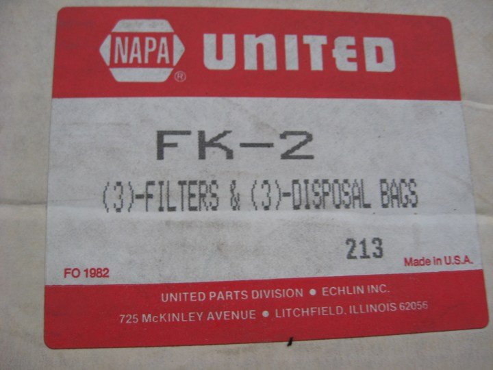 Napa FK-2 Brake Washer Cloth Filter - PACK OF 3
