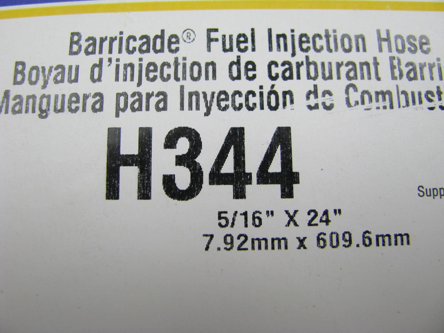 Gates 27335 Barricade Fuel Injection Fuel Hose 5/16'' 2 Feet 225 PSI Napa H344