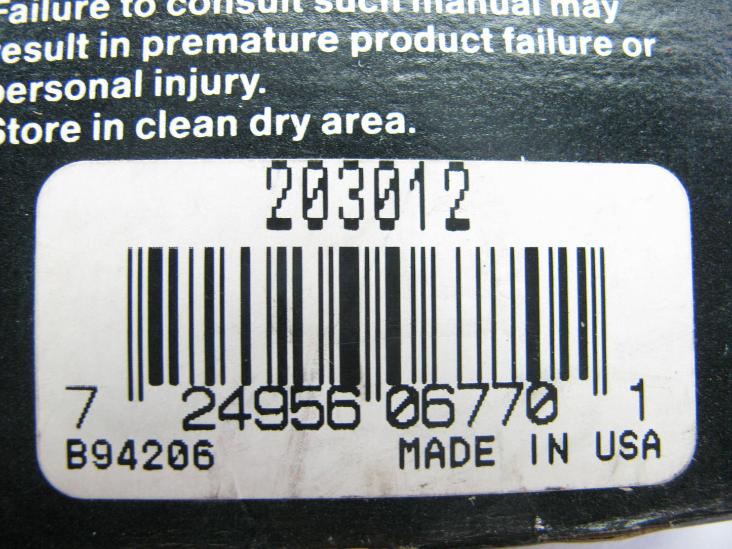National 203012 Oil Seal - 1.972'' OD X 1.250'' ID X 0.469'' Wide