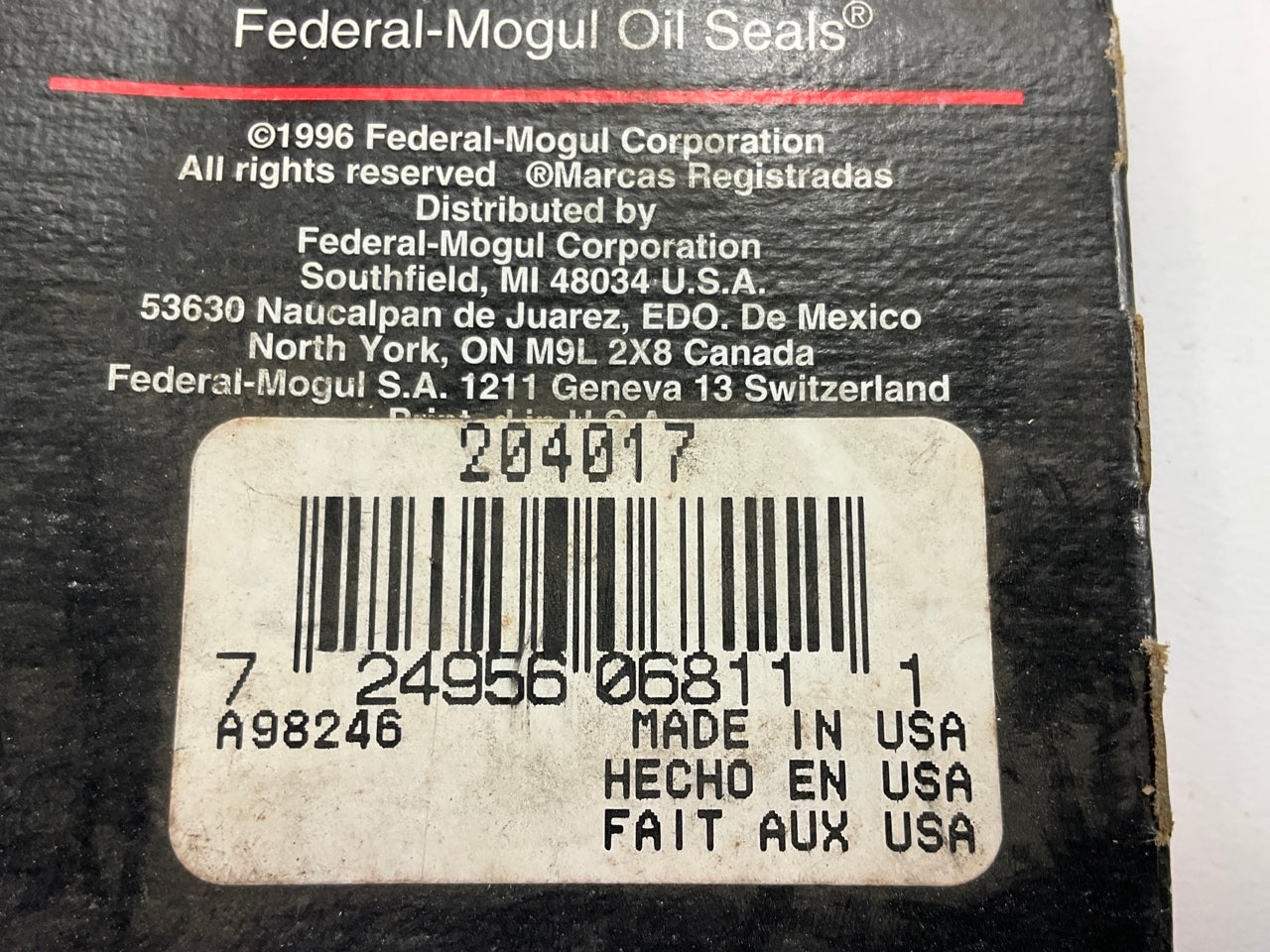 National 204017 Oil Seal - 2.332'' OD X 1.625'' ID X 0.406'' Wide