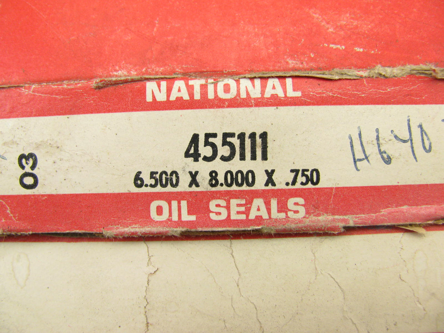 National 455111 Oil Seal - 8.000'' OD X 6.500'' ID X 0.75'' W