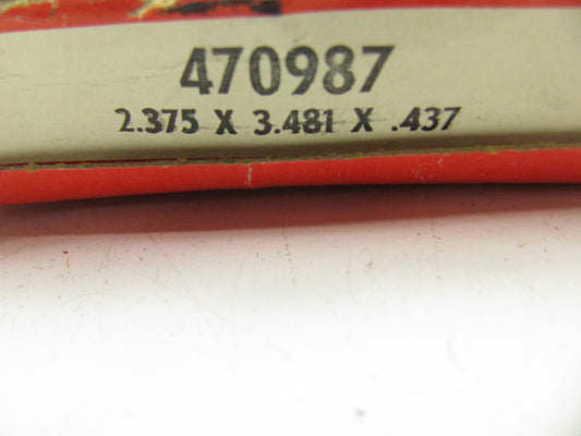 National 470987 Wheel Seal Rear Inner - 3.481'' OD X 2.375'' ID X 0.437'' Wide