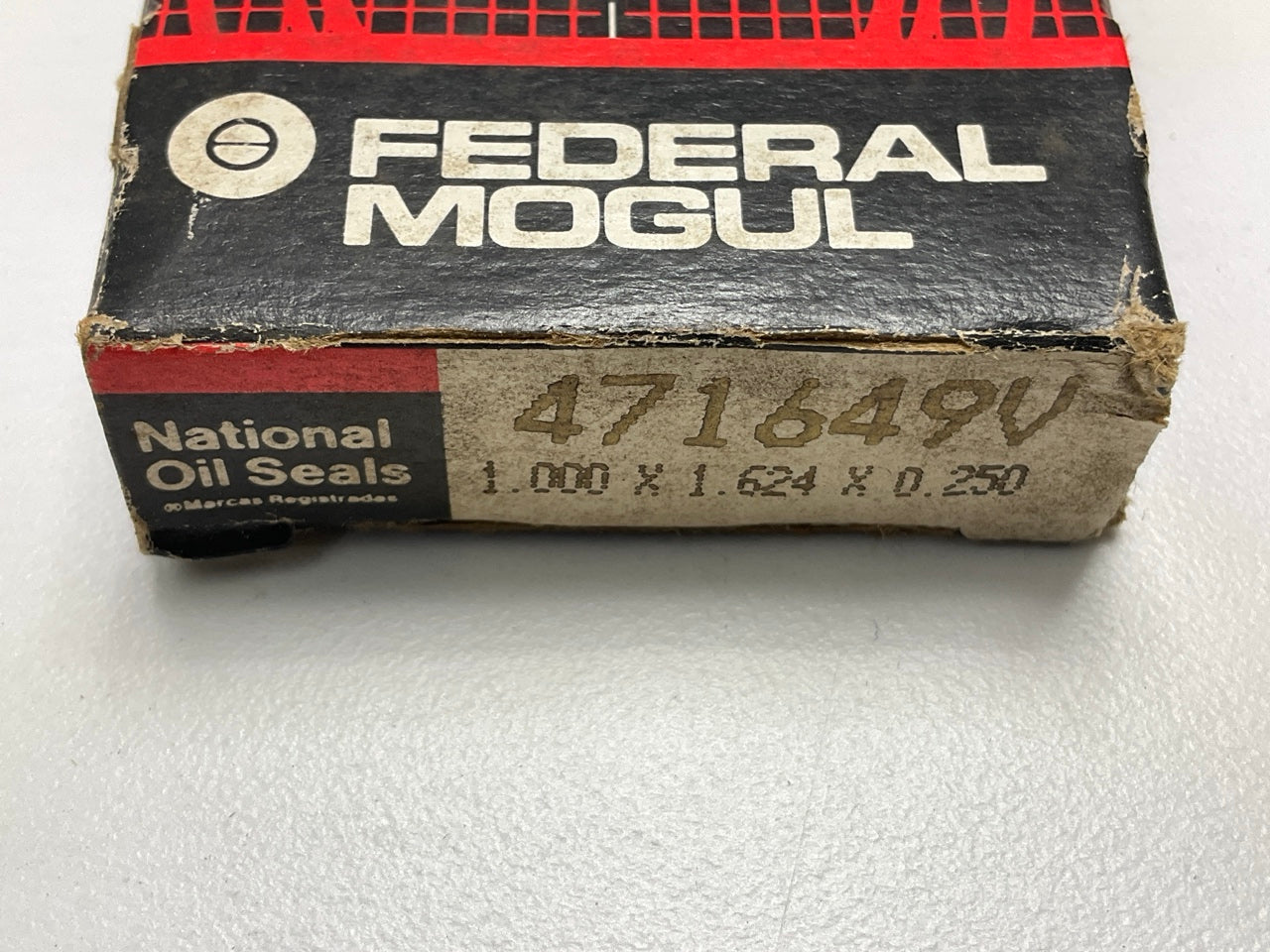 National 471649V Wheel Oil Seal - 1.628'' OD X 1.000'' ID X 0.250'' Wide