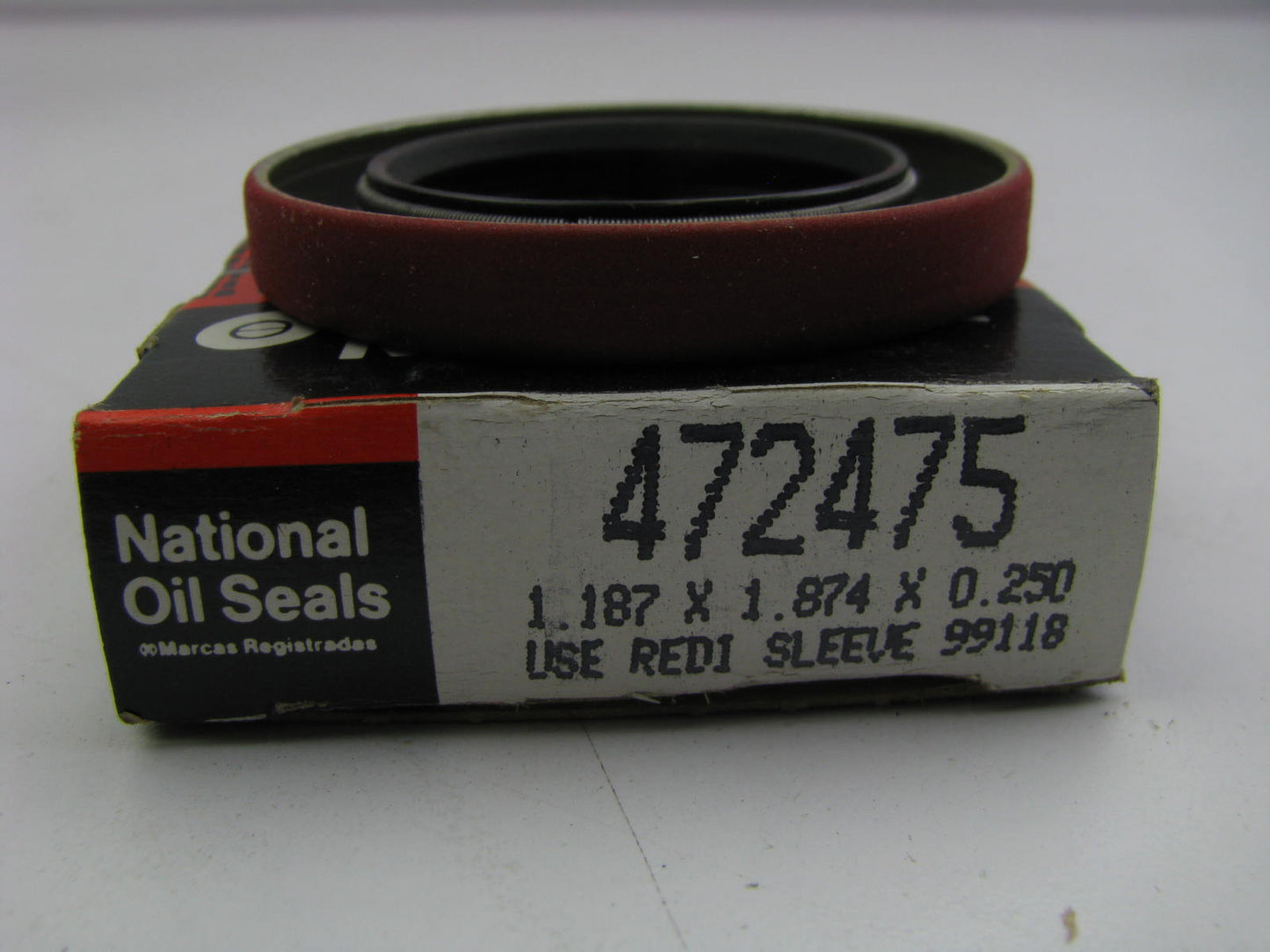 National 472475 Wheel Oil Seal - 1.880 OD X 1.187 ID X 0.252 Width