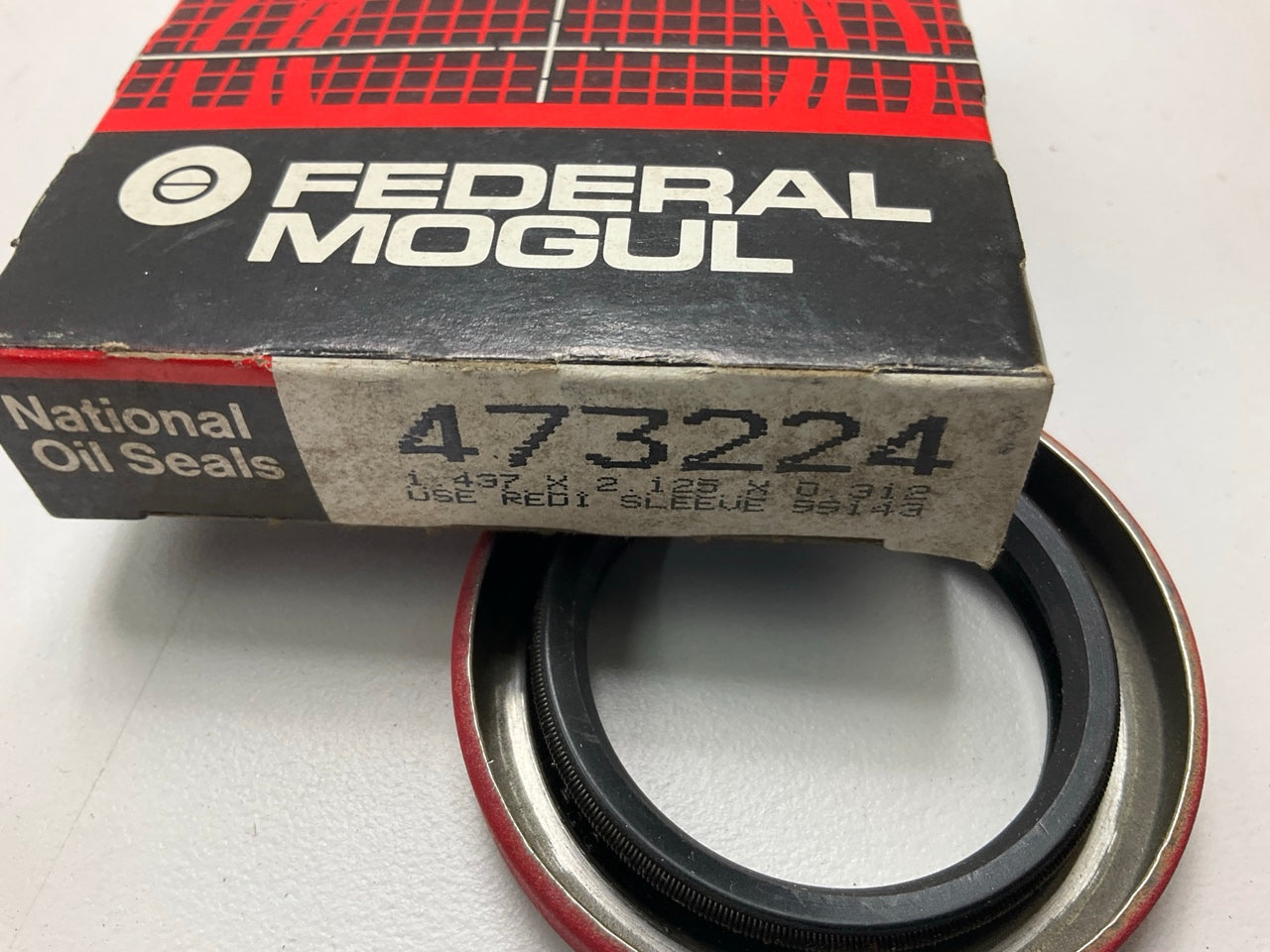 National 473224 Oil Seal - 2.129'' OD X 1.437'' ID X 0.312'' Wide