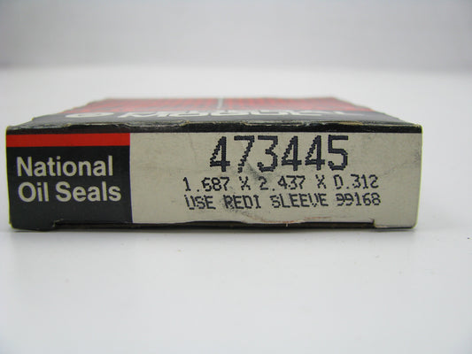 National 473445 Oil Seal - 2.441'' OD X 1.687'' ID X 0.312'' Wide