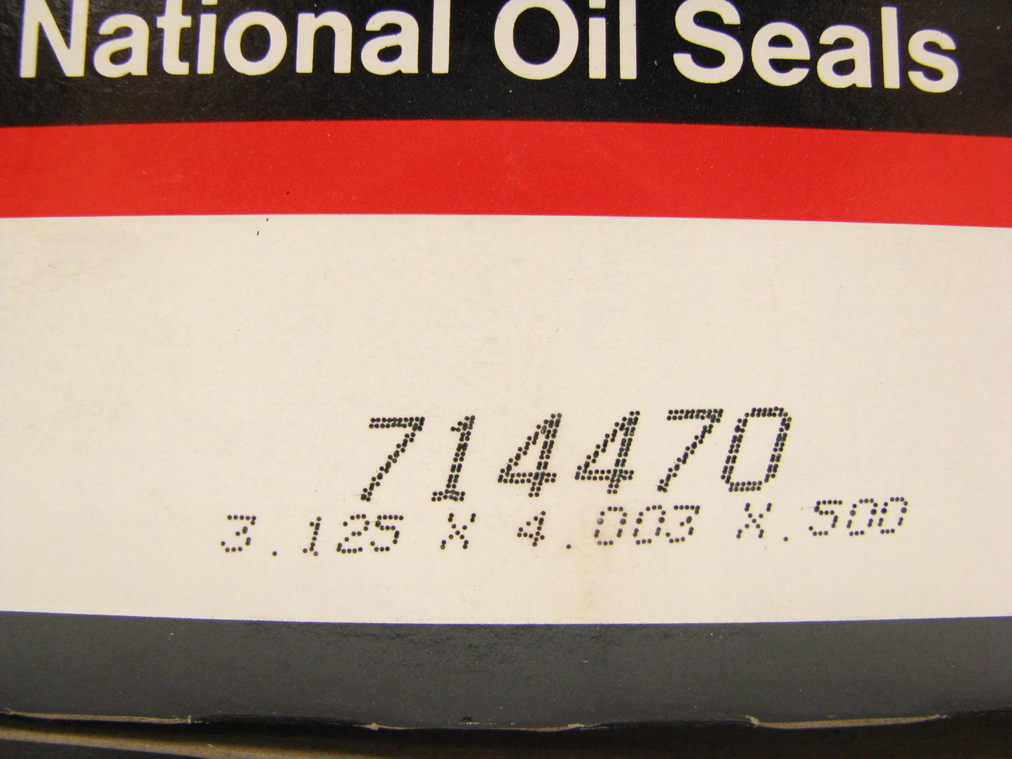 National 714470 Oil Seal - 4.003'' OD X 3.125'' ID X 0.500'' Wide - 31152
