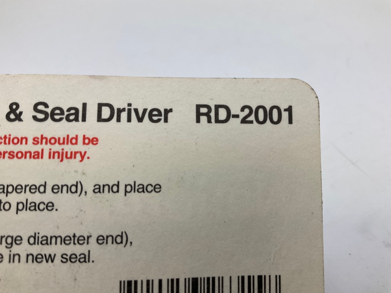 National RD2001 Seal Driver Installation Tool Kit
