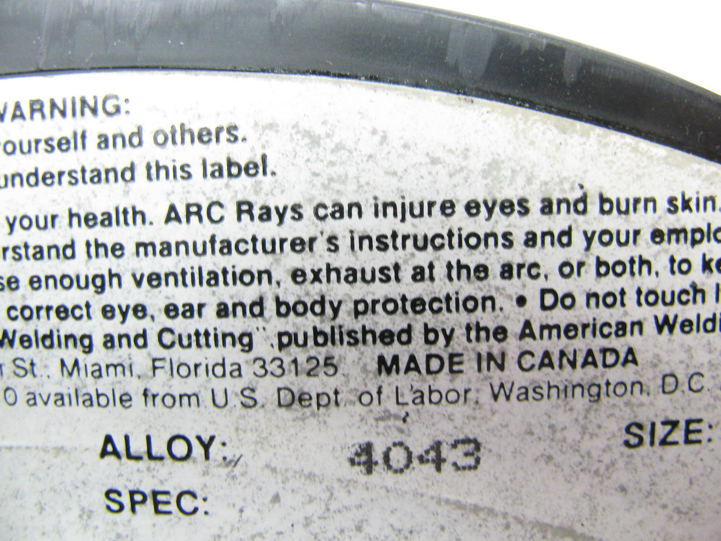 NATWELD 4043 Aluminum Solid MIG Welding Wire 3/64'' - 13 Lbs., 624 Heat