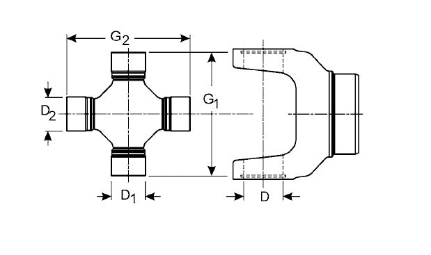 Neapco 2-4953 U-Joint Universal Joint P55-55-675 To 1350