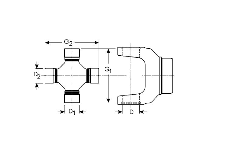Neapco 4-0165 U-Joint Universal Joint Replaces 5-165X; CP165X, 1650 Series